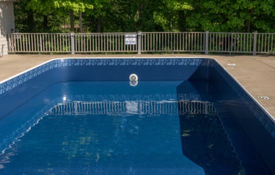 Piscine avec nouveau liner